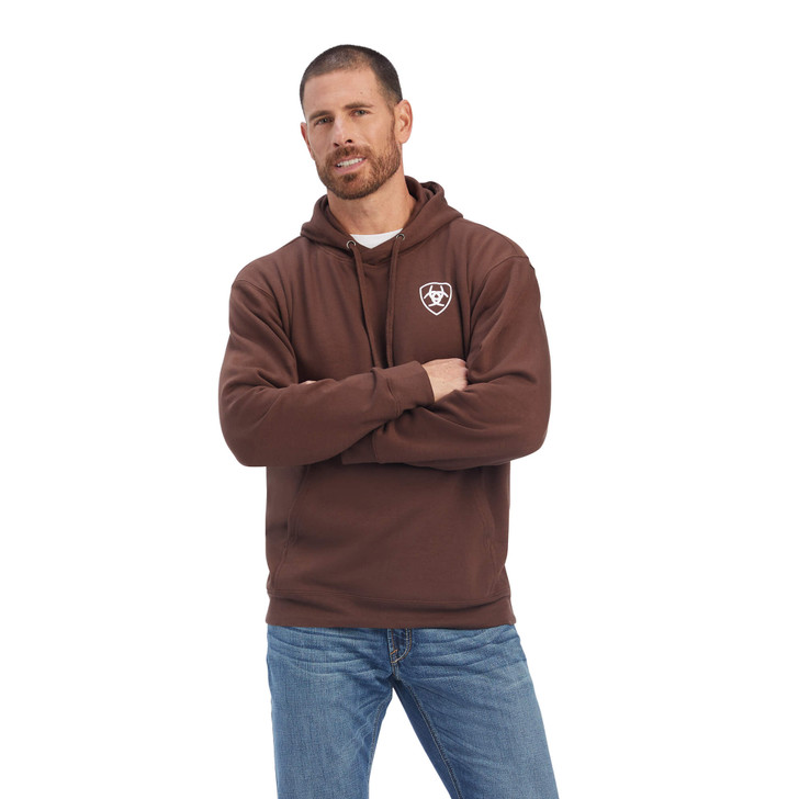 Ariat Men's Southwest Leather Hoodie Sweatshirt - 10041727