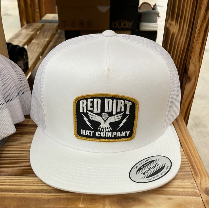Red Dirt Hat Co. Men's & Women's Thunderstruck Mesh Back Snapback Patch Cap Hats - RDHC272
