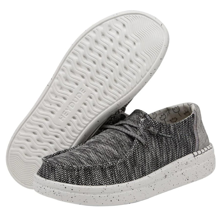 Hey Dude Women's Wendy Rise Grey Shoes - 121943082