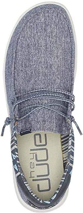 Hey Dude Men's Paul Chambray Navy Shoes - 112292524