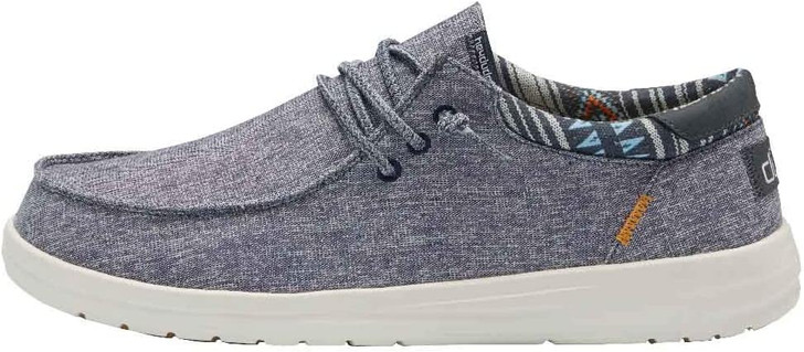 Hey Dude Men's Paul Chambray Navy Shoes - 112292524