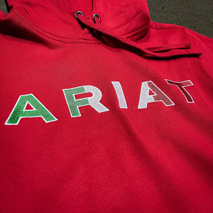 Ariat® Women's Mexico Logo Red Pullover Hoodie