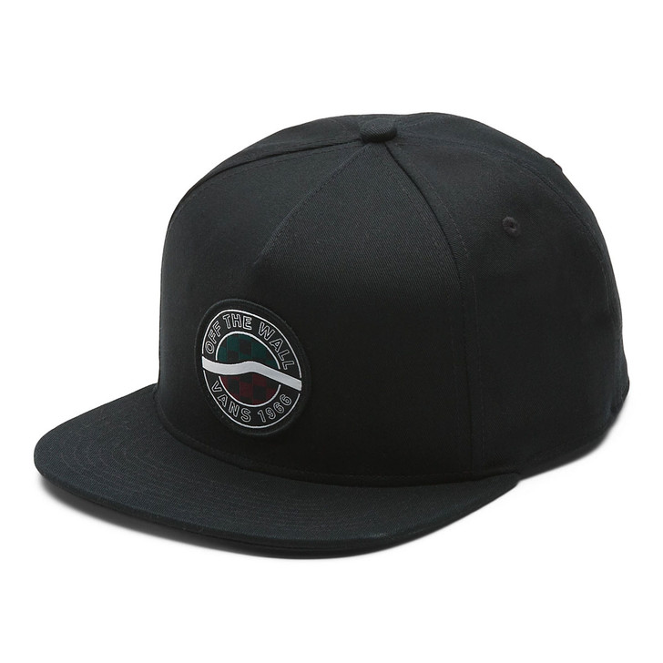 Vans Men's Seasonal Snapback Patch Cap Hats - VN0A7PQRBLK1