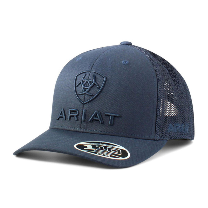 Ariat Men's Ariat Logo Mesh Back Snapback Patch Cap Hats - A300063903