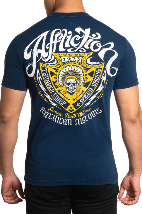 Affliction Men's Ac Thunder Alley Short Sleeve T-Shirt Tee - A25324