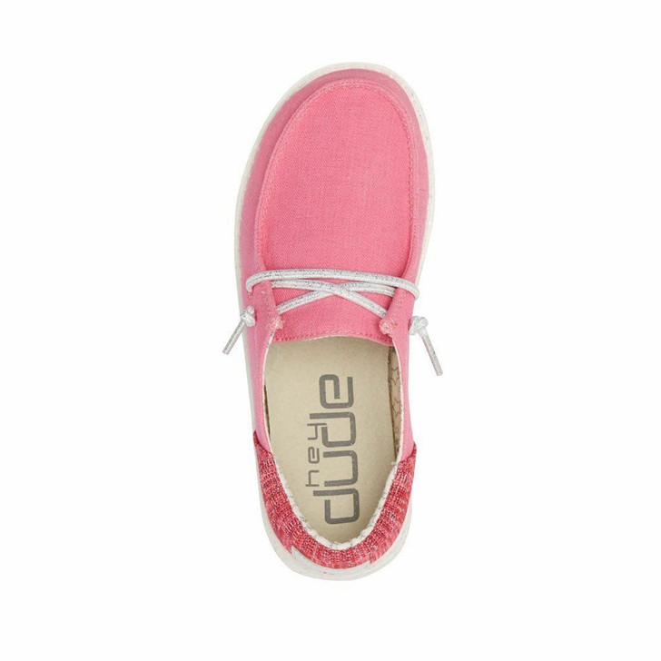 Hey Dude Youth Wendy Funk Fuxia Shoes - 130125505