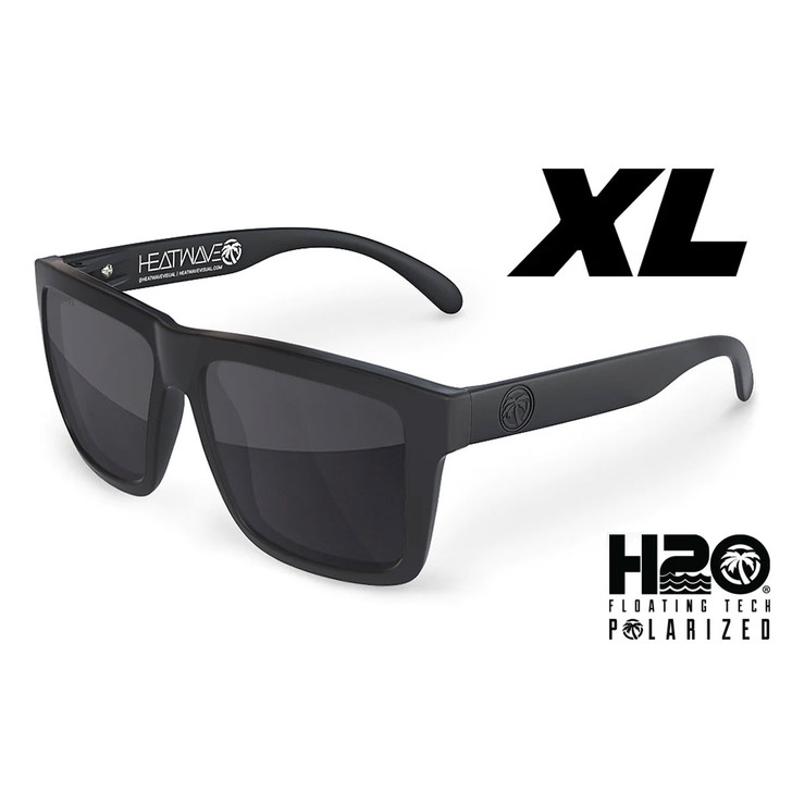 Heat Wave Unisex "H20 Xl Vise" Sunglasses - E_H2OXL_BLK_01P