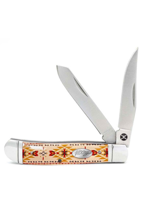 Hooey Comanche Blanket Trapper Large Knife - HK135