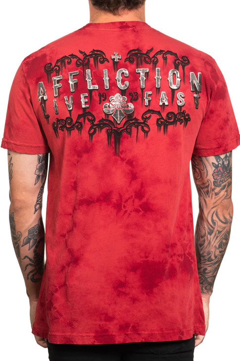 Affliction Men's Manic Triumph Short Sleeve T-Shirt Tee - A25297