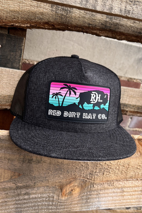 Red Dirt Hat Co. Miami Vice Trucker Hat Mesh Back Patch Cap Hats - RDHC308