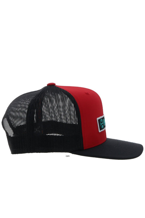 Hooey Lock Up Trucker Hat Mesh Back Snapback Patch Cap Hats - 2313T-RDBK