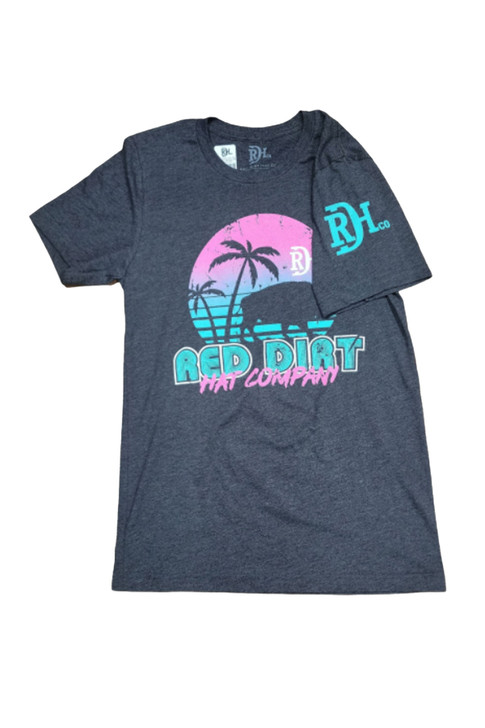 Red Dirt Hat Co. Unisex Miami Vice Short Sleeve T-Shirt Tee - RDHC-T-88