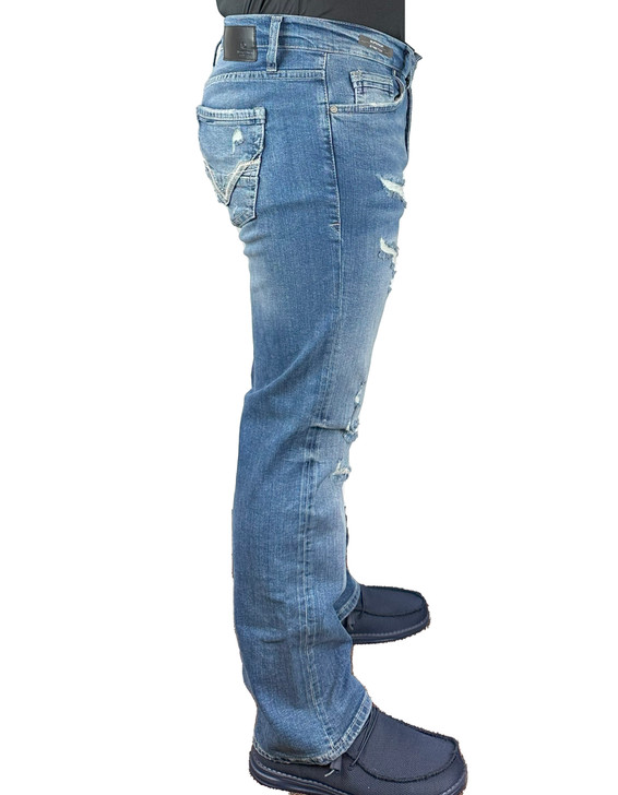 Ko Jeans regular fit mid rise straight side