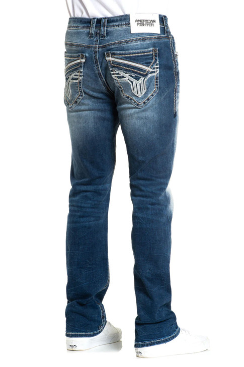 American Fighter Men's Striker Truce Relaxed Fit Straight Denim Jean - 331RS349