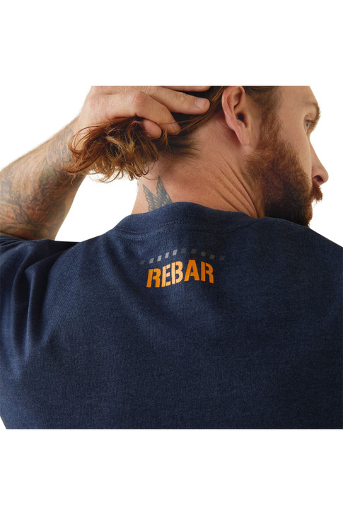 Ariat Men's Rebar Cotton Strong Block Short Sleeve T-Shirt Tee - 10043607