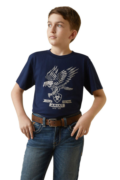 Ariat Youth Fighting Eagle Short Sleeve T-Shirt Tee - 10044752