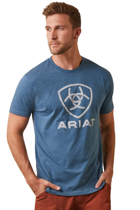 Ariat Men's Steel Bar Logo Short Sleeve T-Shirt Tee - 10044782
