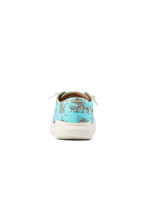 Ariat Women's Hilo Western Aloha Turquoise Paniolo Shoes - 10044520