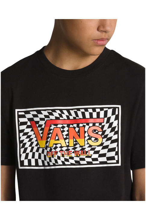 Vans Youth Stripe Short Sleeve T-Shirt Tee - VN000876BLK1