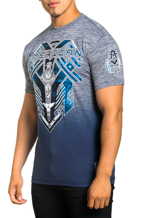 American Fighter Men's Banida Neo Tetris Short Sleeve T-Shirt Tee - FM14325