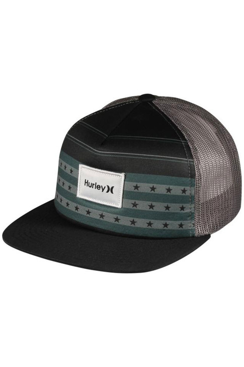 Hurley United Trucker Hat Mesh Back Snapback Patch Cap Hats - HIHM0224