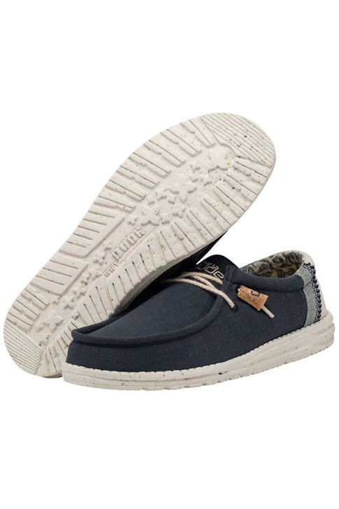 Hey Dude Men's Wally Linen Natural Shoes - 40015-410