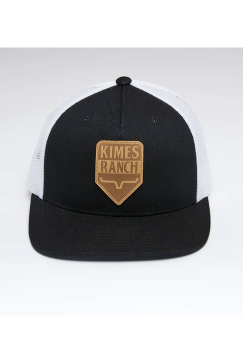 Kimes Ranch Drop In Trucker Cap Mesh Back Snapback Patch Cap Hats - KDI-BLK