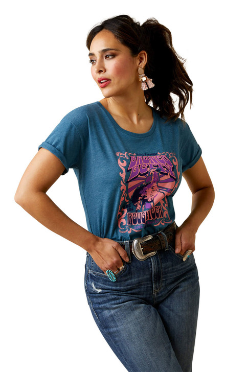 Ariat Women's Bronco Betty Short Sleeve T-Shirt Tee - 10045444