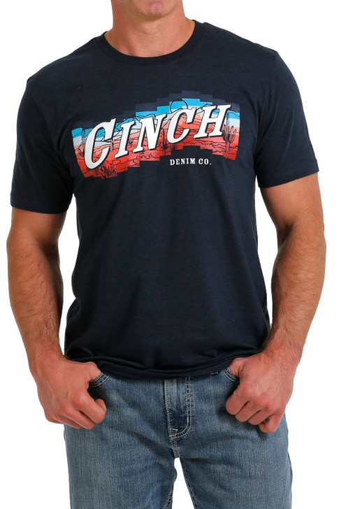 Cinch Men's Cinch Denim Co Short Sleeve T-Shirt Tee - MTT1690567