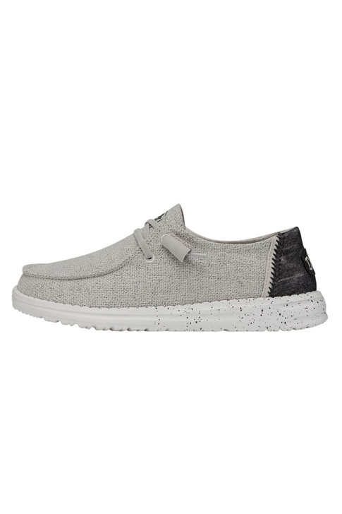 Hey Dude Women's Wendy Woven Light Grey Shoes - 40098-007