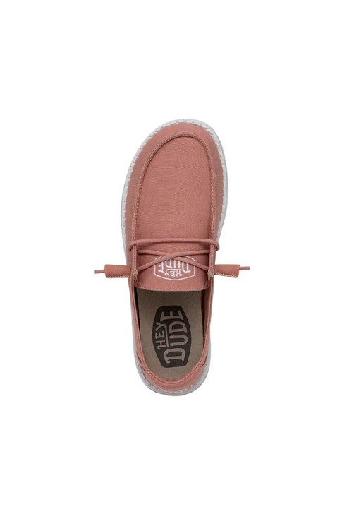 Hey Dude Women's Wendy Slub Canvas Terracotta Shoes - 40063-6VE