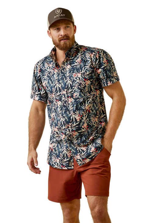 Ariat Men's Omer Fitted Short Sleeve Shirt Jacket - 10044914