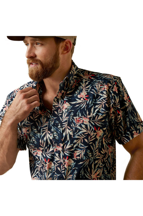 Ariat Men's Omer Fitted Short Sleeve Shirt Jacket - 10044914