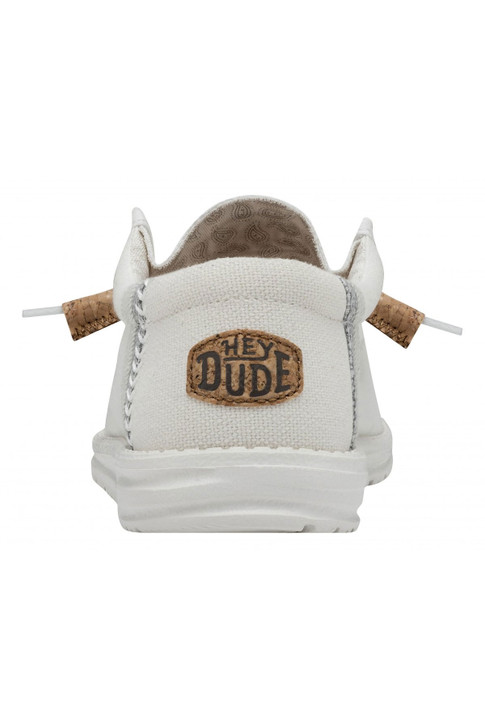 Hey Dude Men's Wally Break Stitch White Shoes - 40015-100