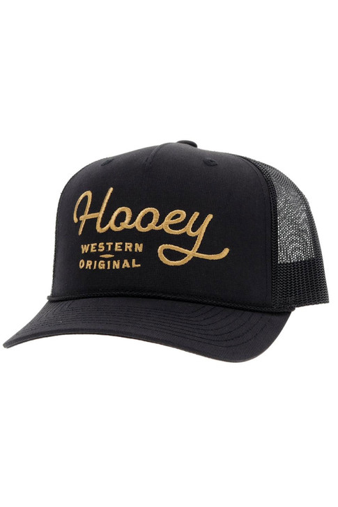Hooey Og Trucker Hat Mesh Back Snapback Patch Cap Hats - 2160T-BK