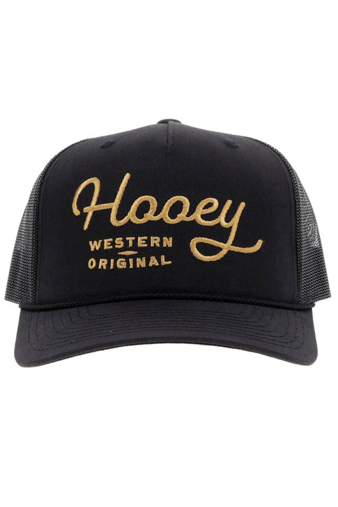 Hooey Og Trucker Hat Mesh Back Snapback Patch Cap Hats - 2160T-BK