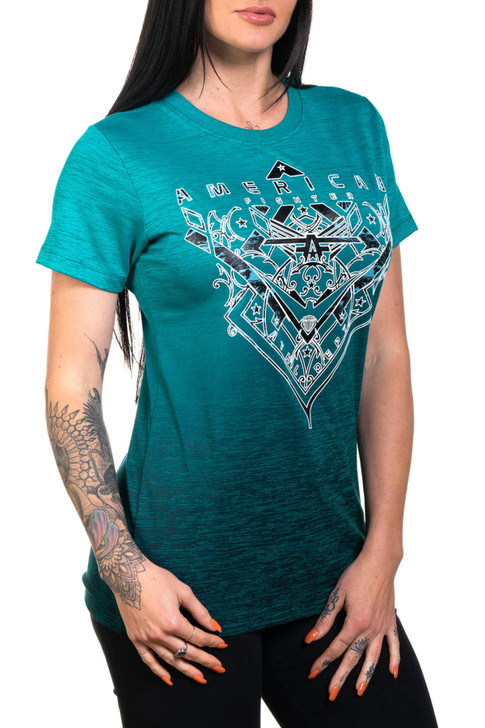 American Fighter Women's Leawood Short Sleeve T-Shirt Tee - FW14509