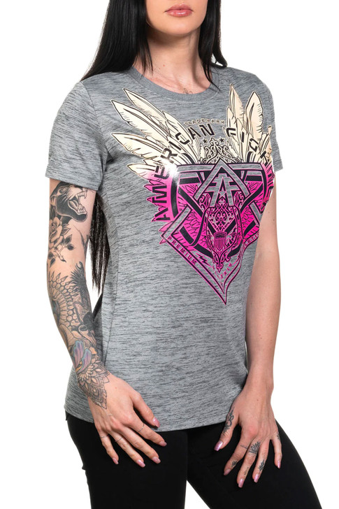 American Fighter Women's Carmen Short Sleeve T-Shirt Tee - FW14585