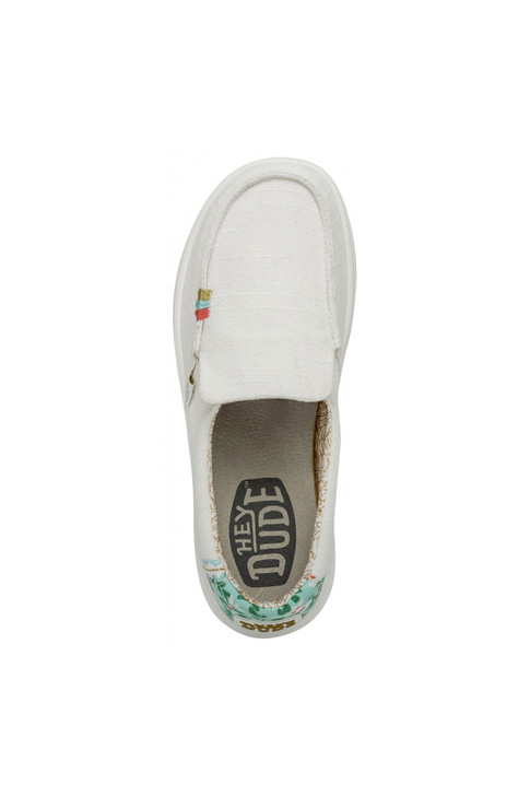 Hey Dude Women's Misty Rise Azure White Slip-On Shoes - 40126-1KK