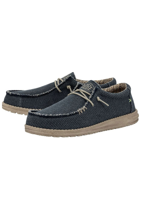 Hey Dude Men's Wally Braided Blue Night Shoes - 40003-4NM