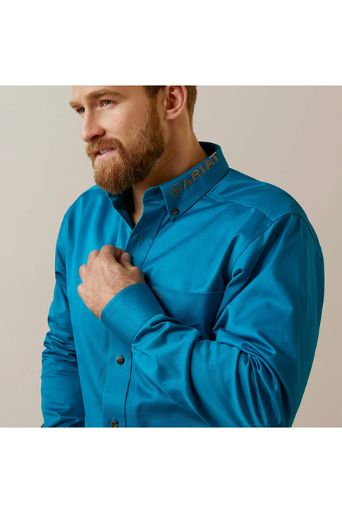 Ariat Men's Team Logo Twill Long Sleeve Shirt Jacket - 10045026