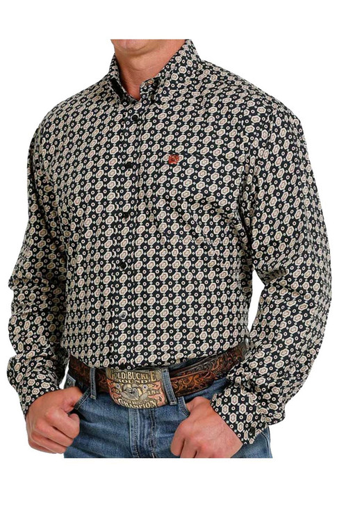 Cinch Men's Geometric Print Long Sleeve Shirt Jacket - MTW1105613