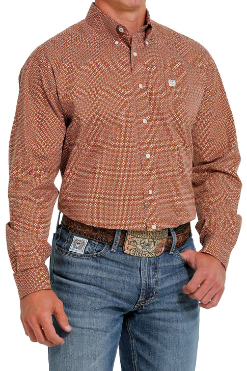 Cinch Men's Geometric Print Long Sleeve Shirt Jacket - MTW1105610