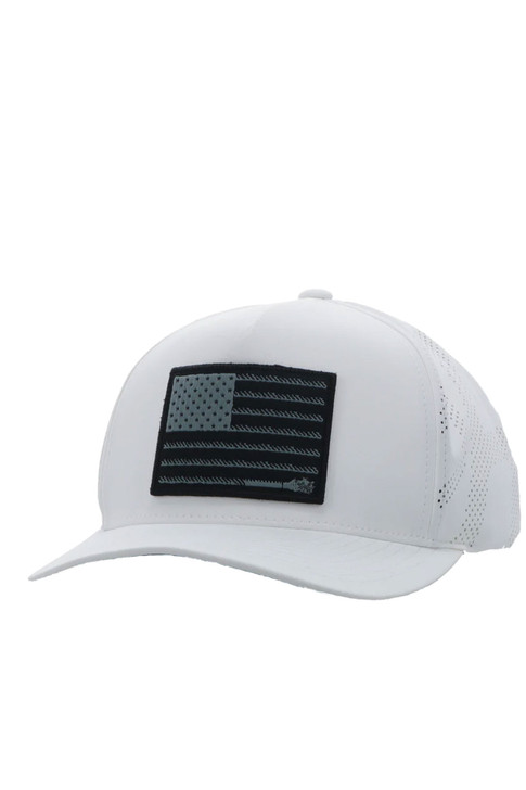 Hooey Liberty Roper Trucker Hat Snapback Patch Cap Hats - 2310T-WH