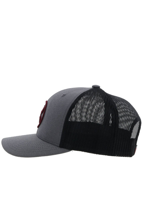 Hooey Unisex O Classic Trucker Hat Mesh Back Snapback Patch Cap Hats - 2309T-GYBK