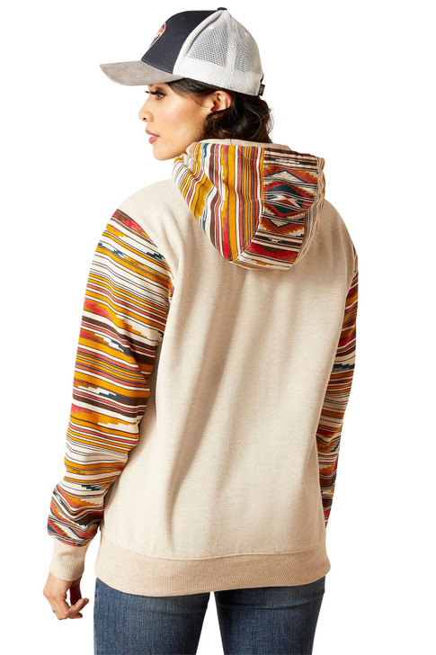 Ariat Women's Chimayo Print Sunset Saltillo Hoodie Sweatshirt - 10046245