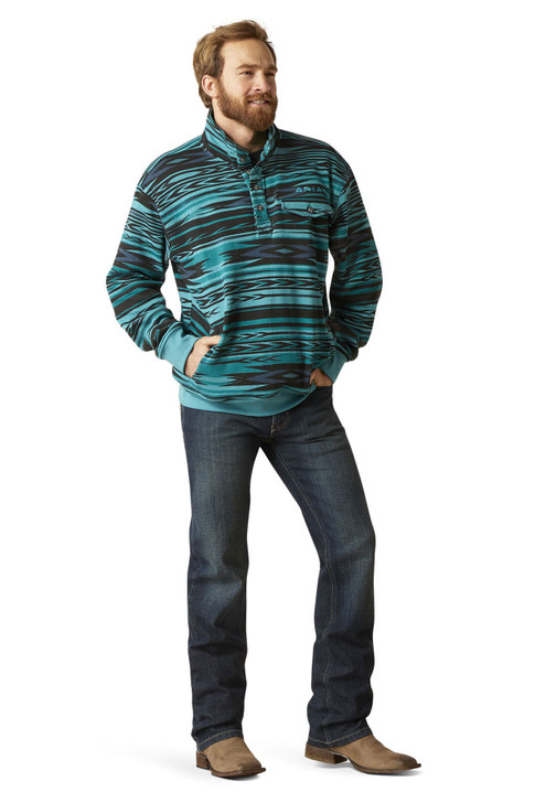 Ariat Men's Cotton-Rich Mockneck Sweatshirt - 10046656