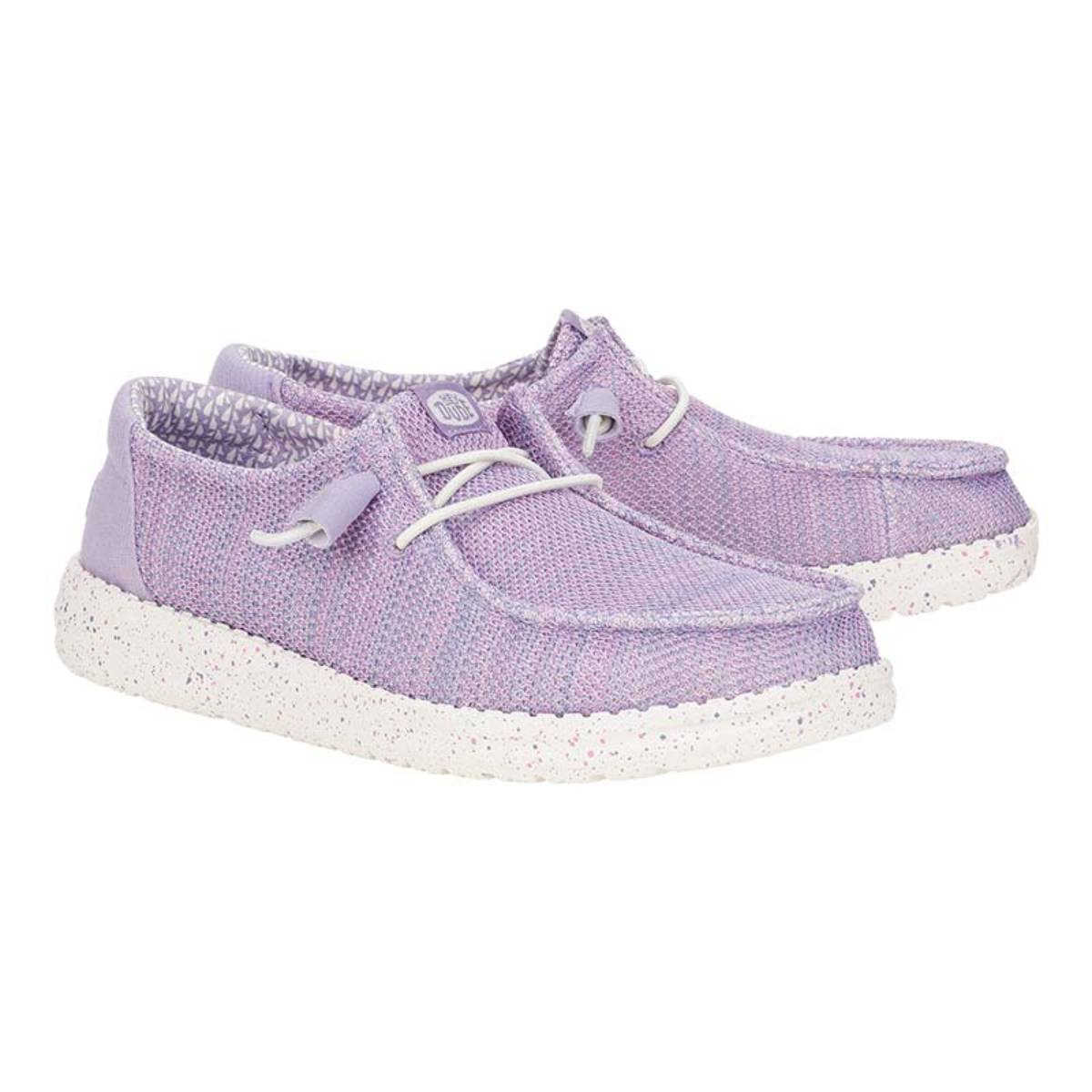 Hey Dude Women's Wendy Stretch Sox Lilac Shoes