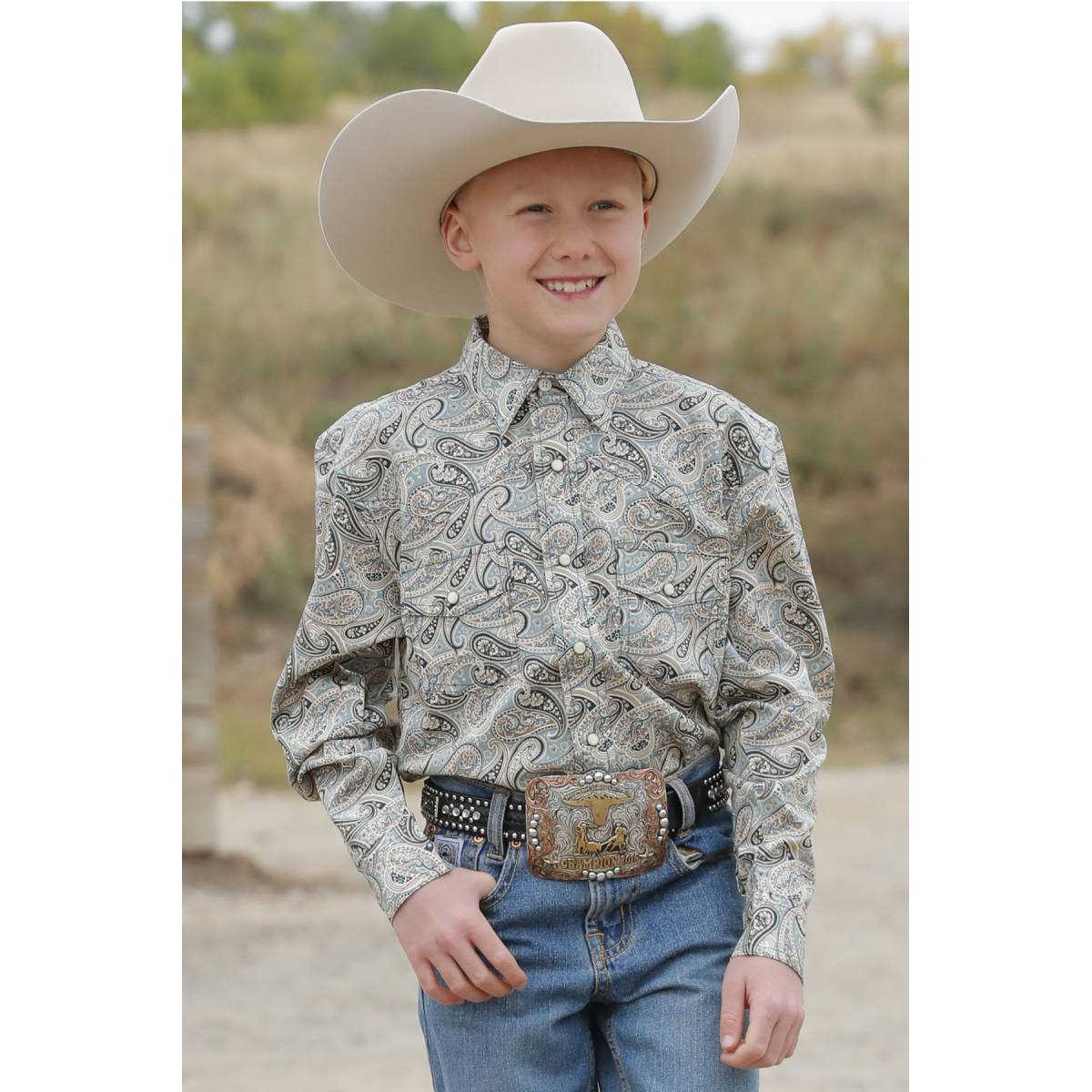 Cinch-Boys-Paisley-Print-Green