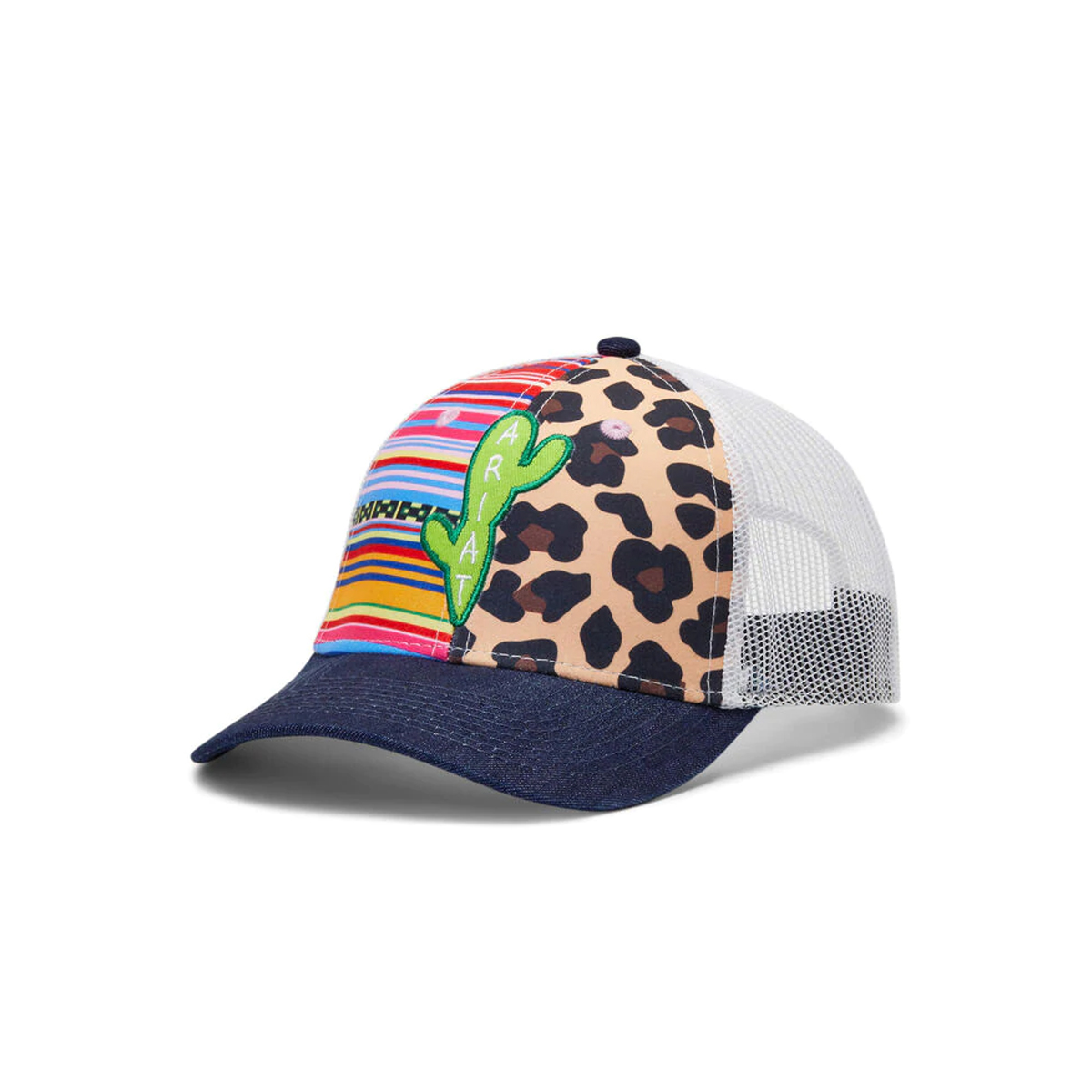 Ariat Women's Serape Center Shield Mesh Snapback Cap - Western Style Horse Riding Hat